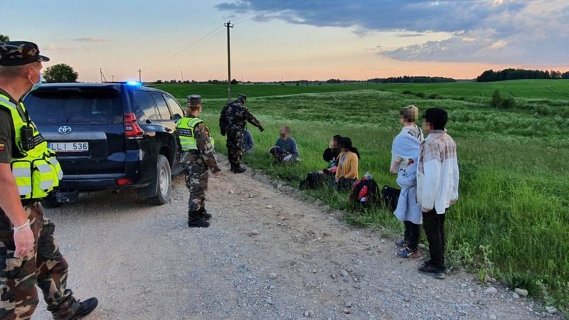 Нелегалы на белорусско литовской границе