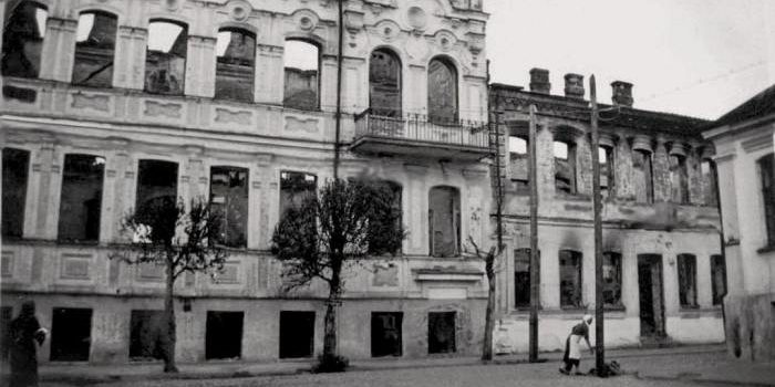 Немецкое фото улицы Октябрьской