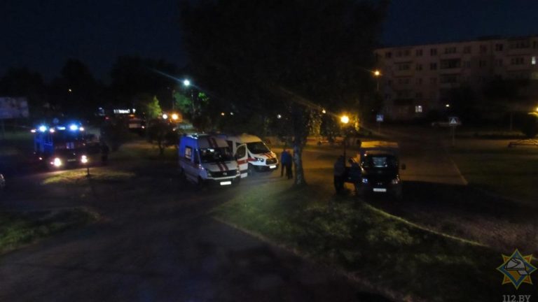 Пожар в Новополоцке 3