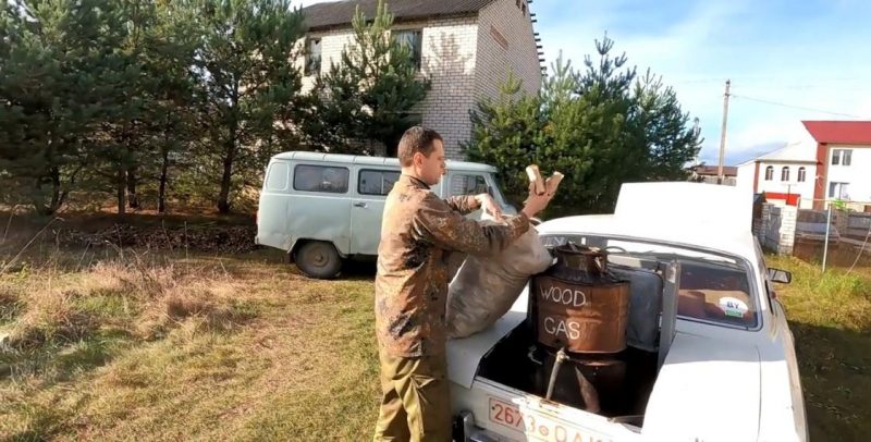 машина на дровах